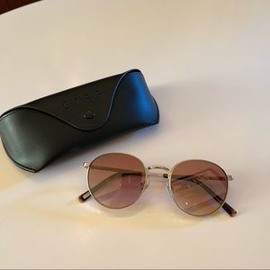 DIFF EYEWEAR Brooks Gold & Brown Gradient Sunglasses